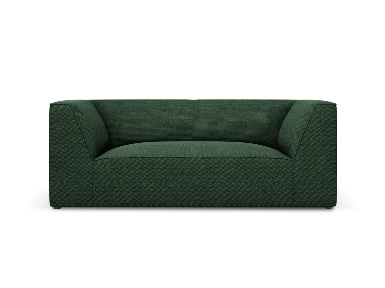 Canapea 2 locuri, Ruby, Micadoni Home, BL, 174x93x69 cm, poliester, verde - imagine 7